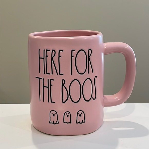 Rae Dunn Other - ⚡️New Rae Dunn HERE FOR THE BOOS Pink Halloween Mug